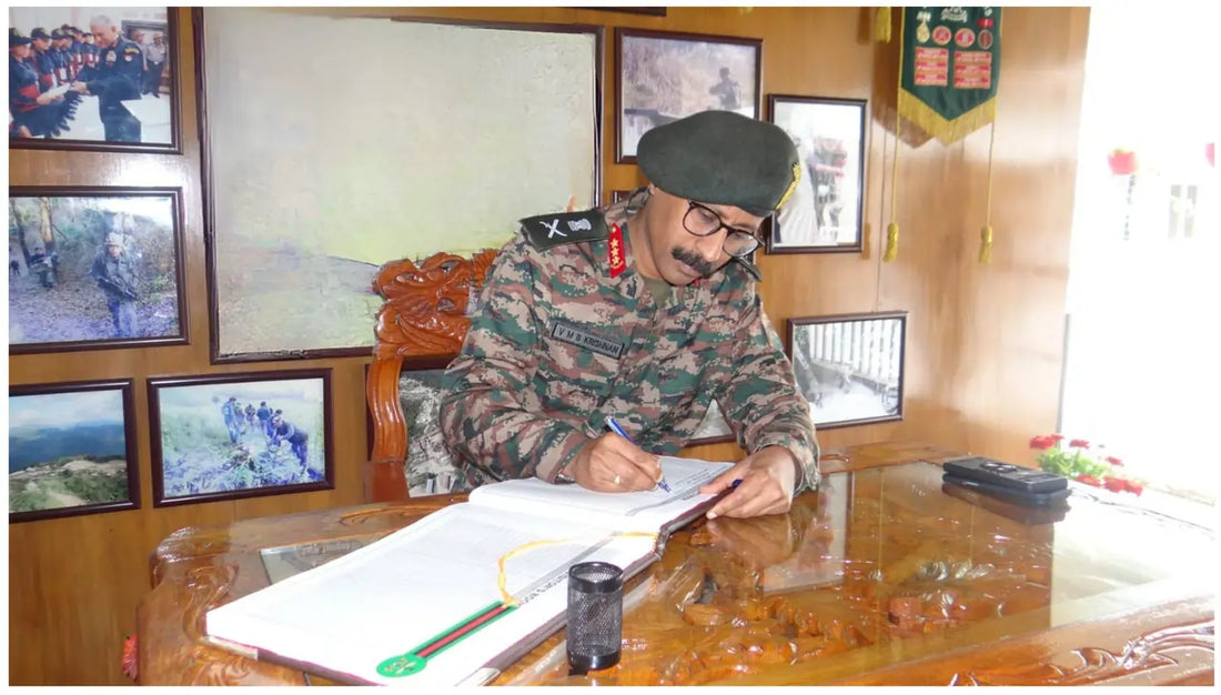 Lt Gen V M Bhuvana Krishnan Evaluates Security Readiness of Assam Rifles in Manipur