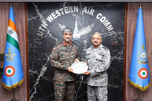 Lt Gen Rajesh Pushkar Assesses Joint Preparedness During South Western Air Command Visit