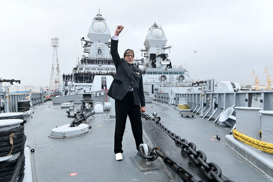 Amitabh Bachchan Expresses Admiration for the Indian Armed Forces Following Navy Warship Visit