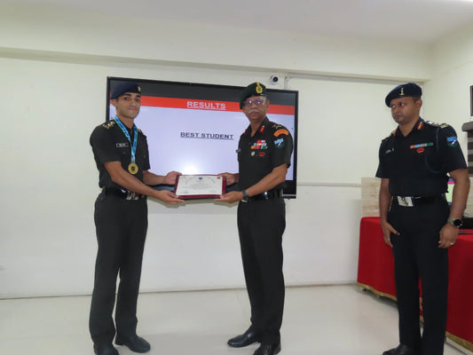 Captain Ayush Aswal Named Best Student at MCTE Mhow Regimental Signaller Officers Course