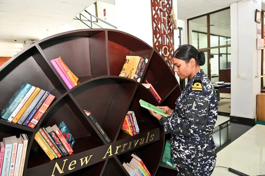 Indian Naval Academy Observes National Reading Day 2026 at Panini Library