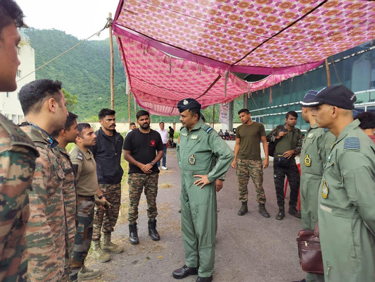 Air Marshal B Manikantan Assesses IAF's Humanitarian Operations in Flooded Uttarakhand