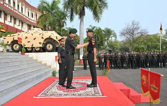 Lt Gen Devendra Sharma Reviews Training at Mechanised Infantry Centre & School, Ahilyanagar