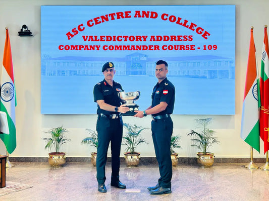 Major Abhinendra Kumar Singh Recognized as Top Performer as Company Commanders' Course Concludes at Bengaluru