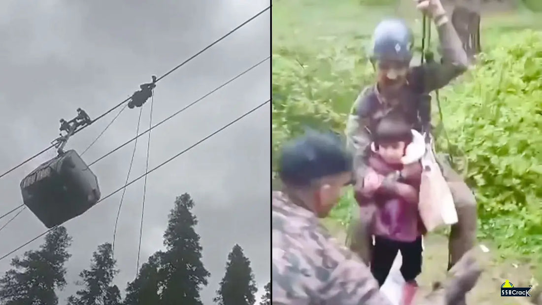 Colonel SS Negi's Heroic 500-Foot Climb: Gulmarg Gondola Rescue Operation