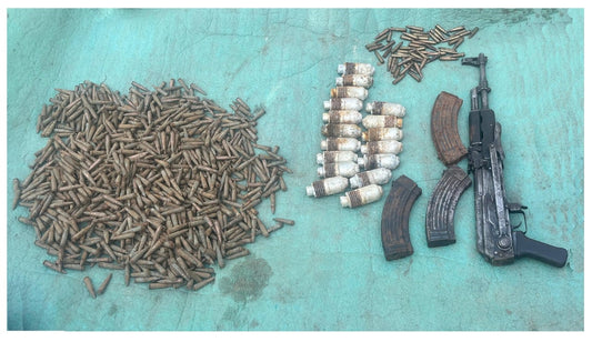 Operation Chowkibal: Security Forces Uncover Significant Arms Cache in Kupwara