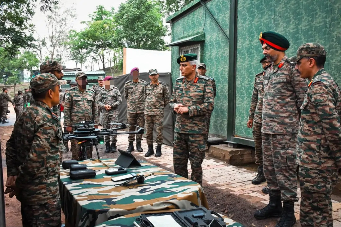 Lt Gen Rajan Sharawat Evaluates Troops' Combat Readiness and Drone Integration in Forward Areas