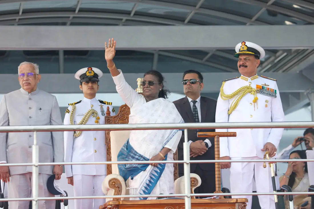 President Droupadi Murmu Oversees International Fleet Review 2026 in Visakhapatnam