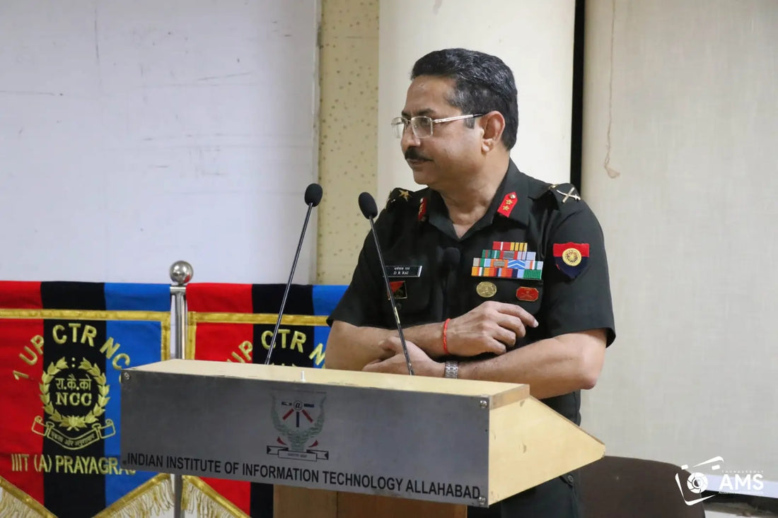 Maj Gen Dharm Raj Rai Engages Students at IIIT Prayagraj Through Talent Outreach Session