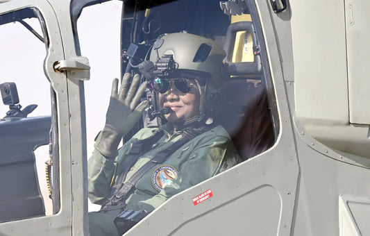 President Murmu Completes Historic Flight in HAL Prachand at Jaisalmer