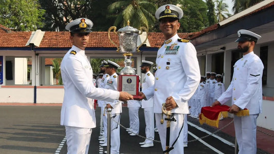 Lieutenant Commanders Aditya Krishnan and Sanjeev Kumar Singh Honored at Communication Specialisation Course Completion Ceremony