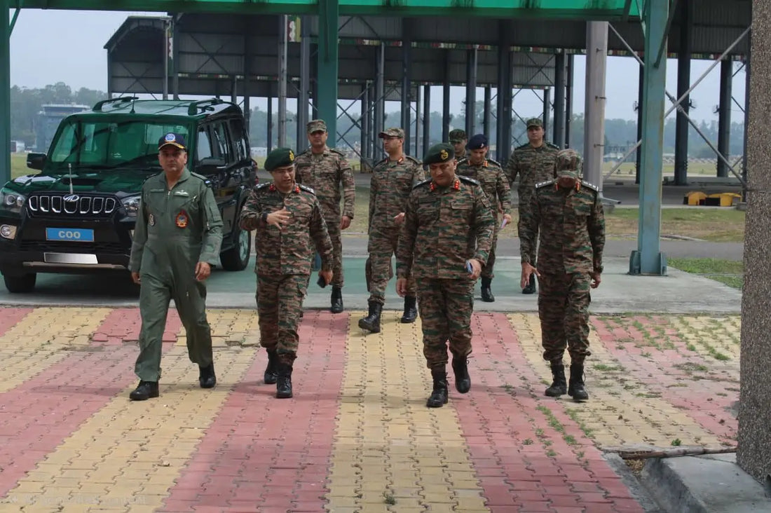 Major General Amresh Gunjan Reviews Joint Operational Preparedness at Air Force Station Sarsawa
