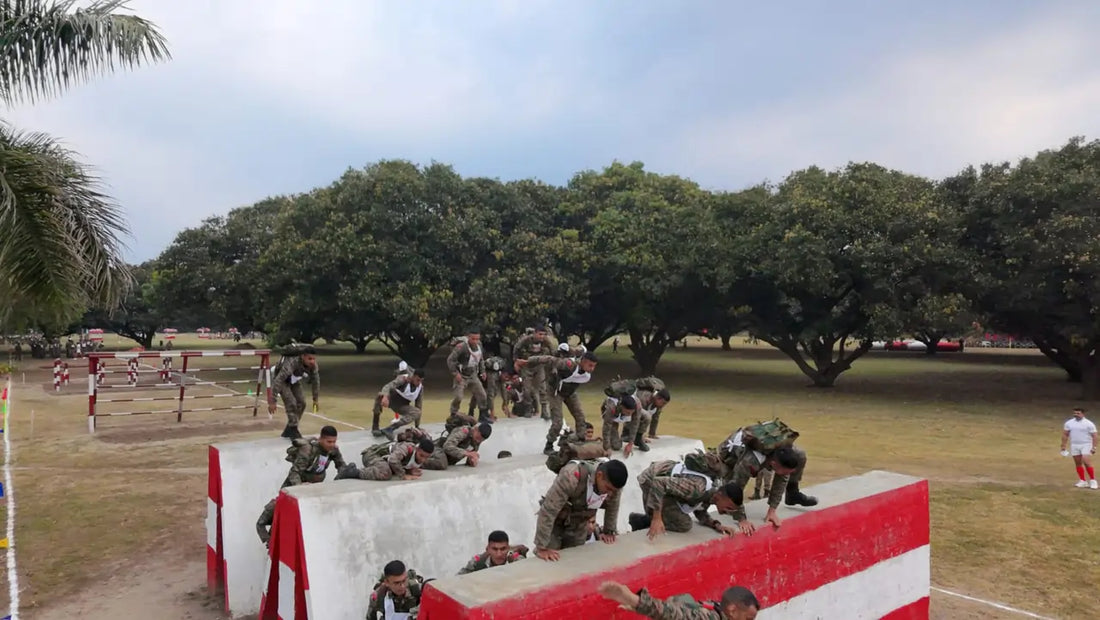 Indian Military Academy Hosts Obstacle Training Competition, Highlighting Cadet Resilience and Teamwork