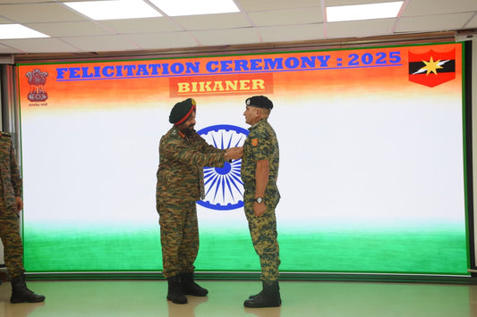 Lt Gen Manjinder Singh Awards Commendation Card to BSF's Mahesh Chand Jaat for Role in Operation Sindoor