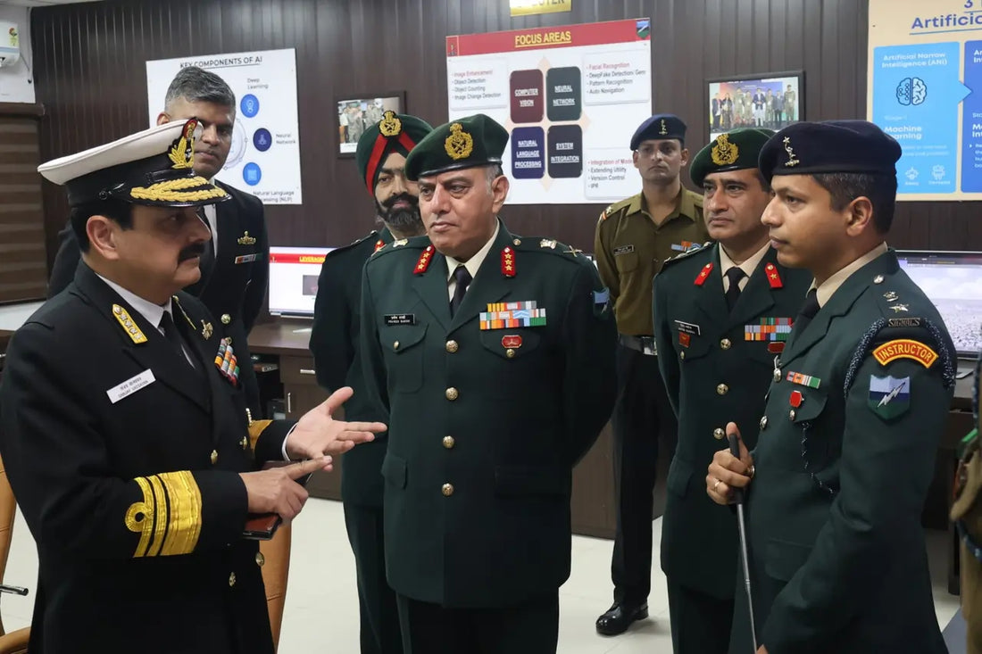 Vice Admiral Sanjay Vatsyan's Visit to Military College of Telecommunication Engineering, Mhow: Advancing Defence Innovation