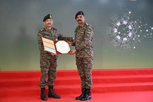 Colonel Govind and Subedar Saudagar Recognised at InnoYoddha 2025 for 'Suryasthra' Drone Detection System Innovation