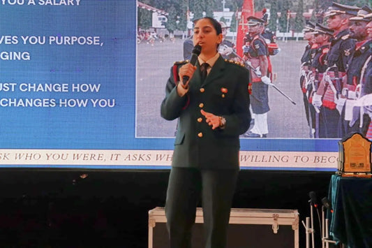 Vajra Corps Officer Engages Students in Career Counselling Session in Hoshiarpur