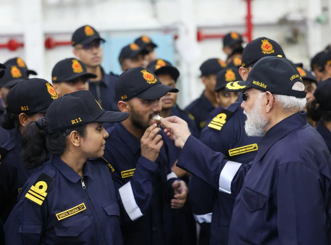 PM Modi Marks Diwali 2025 with Indian Navy Aboard INS Vikrant