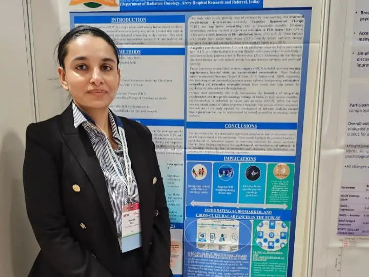 Major Ramneek Kaur Receives Best Poster Award for Pioneering Study at ESMO Asia Congress 2025