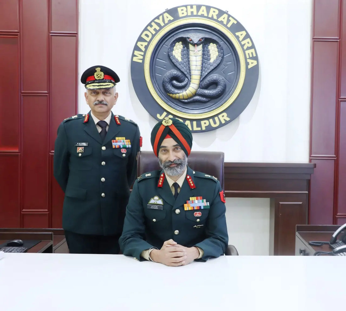 Lt Gen Harbinder Singh Vandra Takes Command of Madhya Bharat Area in Jabalpur