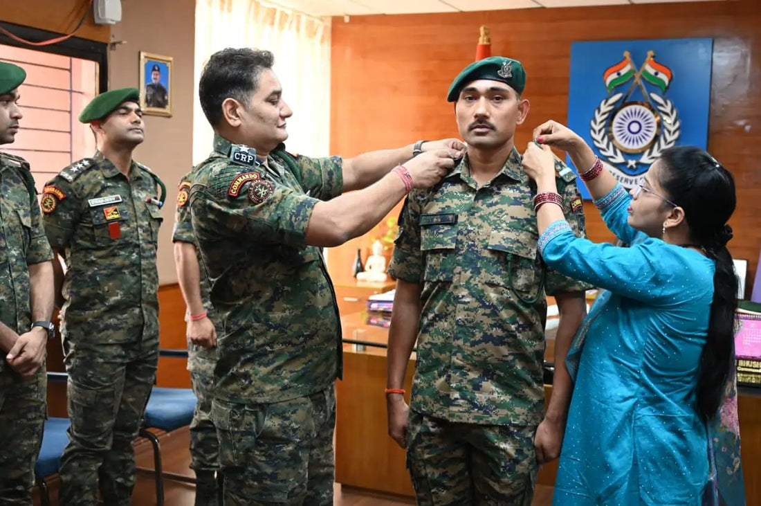 Amrit Kumar Promoted to Assistant Sub-Inspector in COBRA Battalion Ceremony
