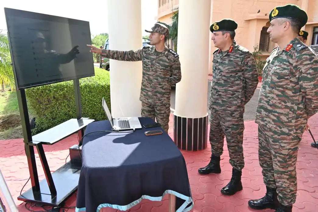Lt Gen AVS Rathee Evaluates Combat Readiness and Modernization of Battle Axe Division