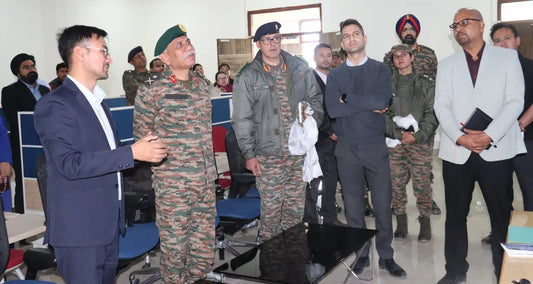 Maj Gen Sudhanshu Sharma Reviews Disaster Management and Cyber Security Initiatives in Ladakh