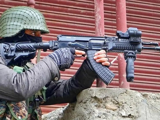 India Tests First 100% Indigenised AK-203 Sher Rifle at Amethi Facility