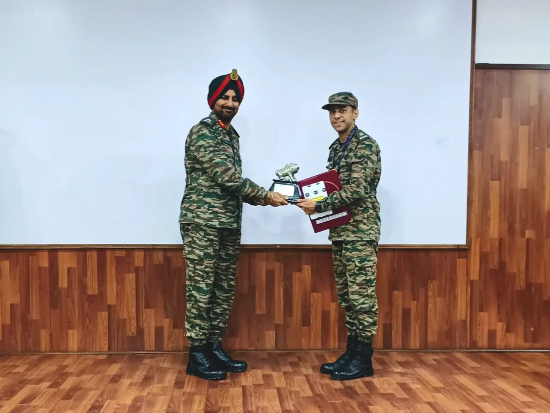 Major Shubham Tyagi Leads at EME School Armament Course; Botswana Officer Honored with Excellence Medal
