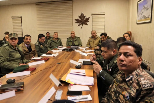 Lt Gen Pratik Sharma Leads Security Review with Multi-Agency Meeting in Srinagar