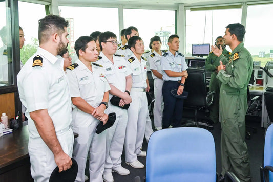Japanese Naval Delegation Engages in Operational Exchange at India's INS Hansa