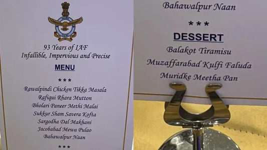 Indian Air Force Marks 93rd Anniversary with Menu Highlighting Operation Sindoor Success