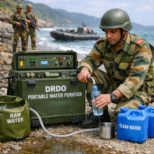 DRDO Unveils New Portable Water Purification System for Armed Forces in Remote Deployments
