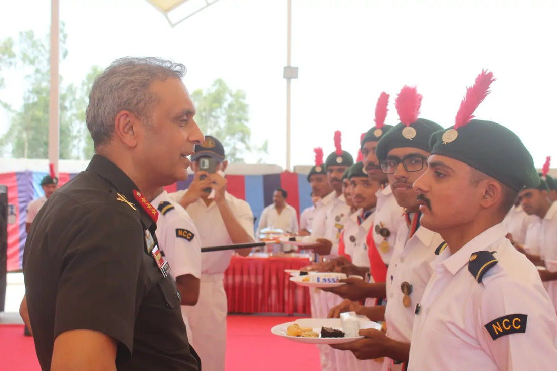 Lt Gen Virendra Vats Reviews MP & CG NCC Directorate Administration and Training