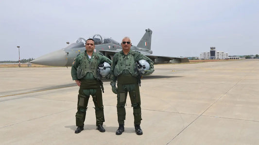 Air Marshal S Shrinivas Reviews Training and Flies HAL Tejas at Air Force Station Sulur