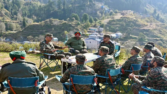 Lt Gen Prasanna Kishore Mishra Assesses Security and Praises Troops in Basantgarh