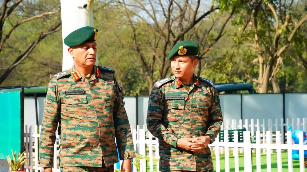 Lt Gen Rajan Sharawat Assesses Troops' Operational Readiness in Mamun Sector
