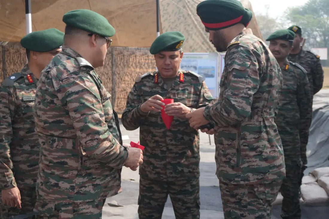 Lt Gen AVS Rathee Evaluates Battle Axe Division's Operational Readiness and Technological Advancements