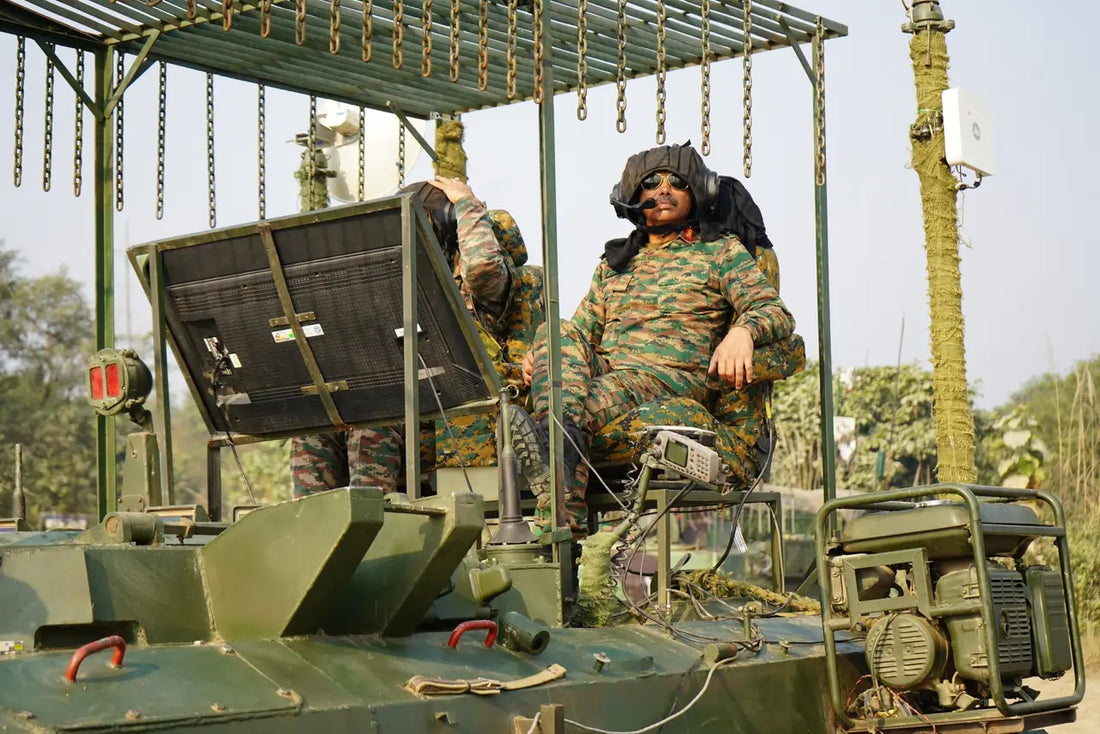 Lt Gen Manoj Kumar Katiyar Observes Indian Army's Integrated Drill at Exercise Ram Prahar