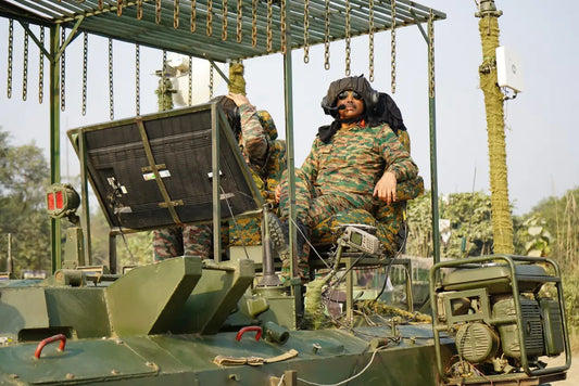 Lt Gen Manoj Kumar Katiyar Observes Indian Army's Integrated Drill at Exercise Ram Prahar