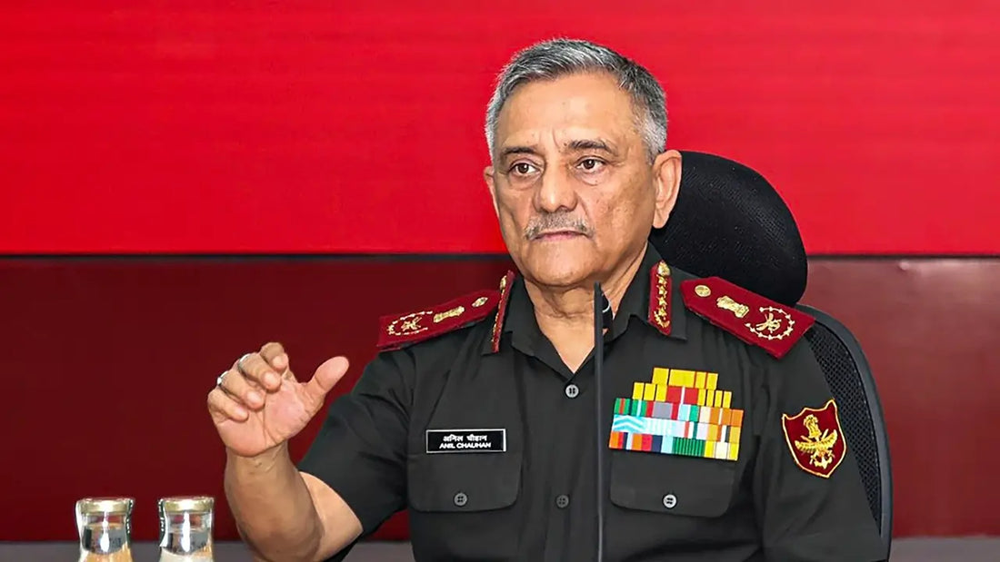 CDS General Anil Chauhan Assesses Operational Preparedness of Chinar Corps in North Kashmir