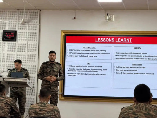 24 Indian Army Officers Complete Yodha Rakshak Combat Casualty Care Course in Lucknow