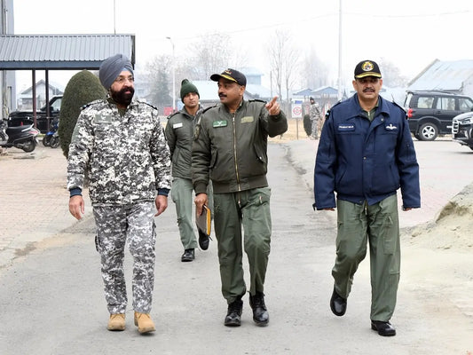 Air Vice Marshal Manmeet Singh Evaluates Administrative and Security Readiness at Key Forward Bases in Western and Northern Regions