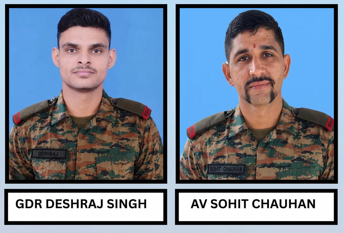 Eastern Command Pays Tribute to Fallen Soldiers Gdr Deshraj Singh Tanwar and Agniveer Sohit Chauhan along LAC