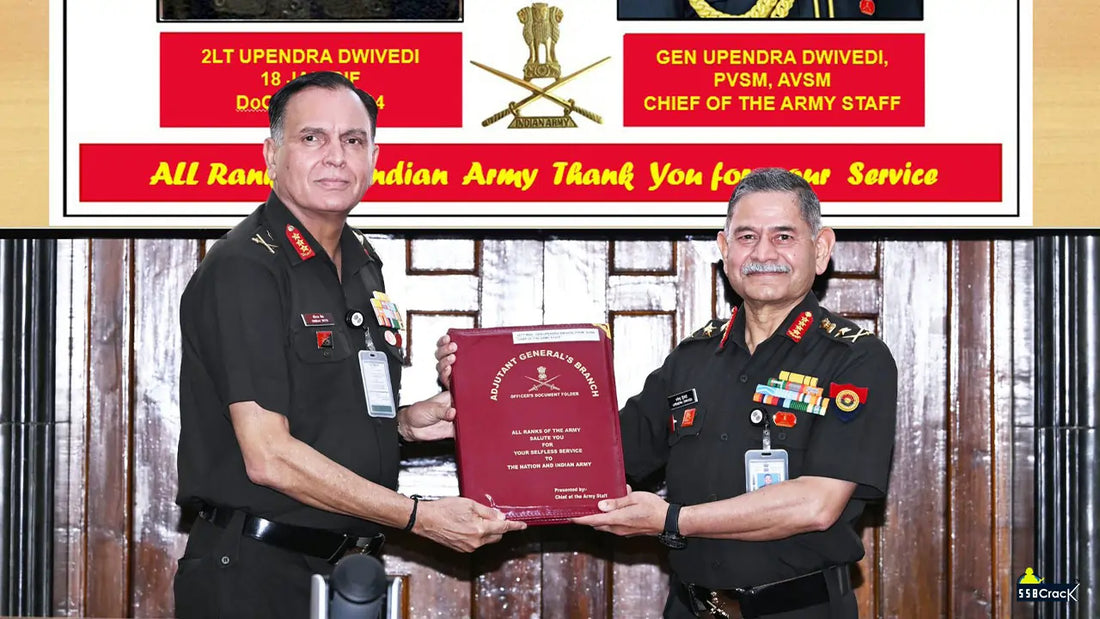 General Upendra Dwivedi Honoured for Over Four Decades of Distinguished Service by Lt. Gen. Dhiraj Seth