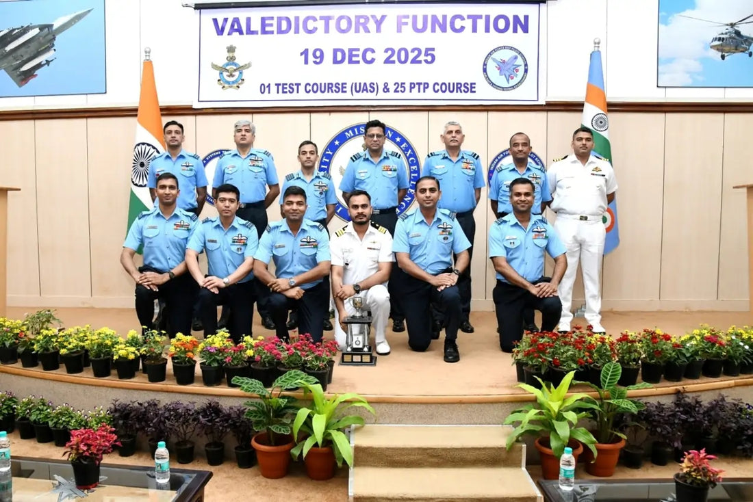 Valedictory Ceremony Held for 1st UAS and 25th Test Pilots Courses at ASTE Bengaluru