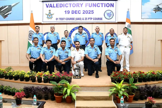 Valedictory Ceremony Held for 1st UAS and 25th Test Pilots Courses at ASTE Bengaluru