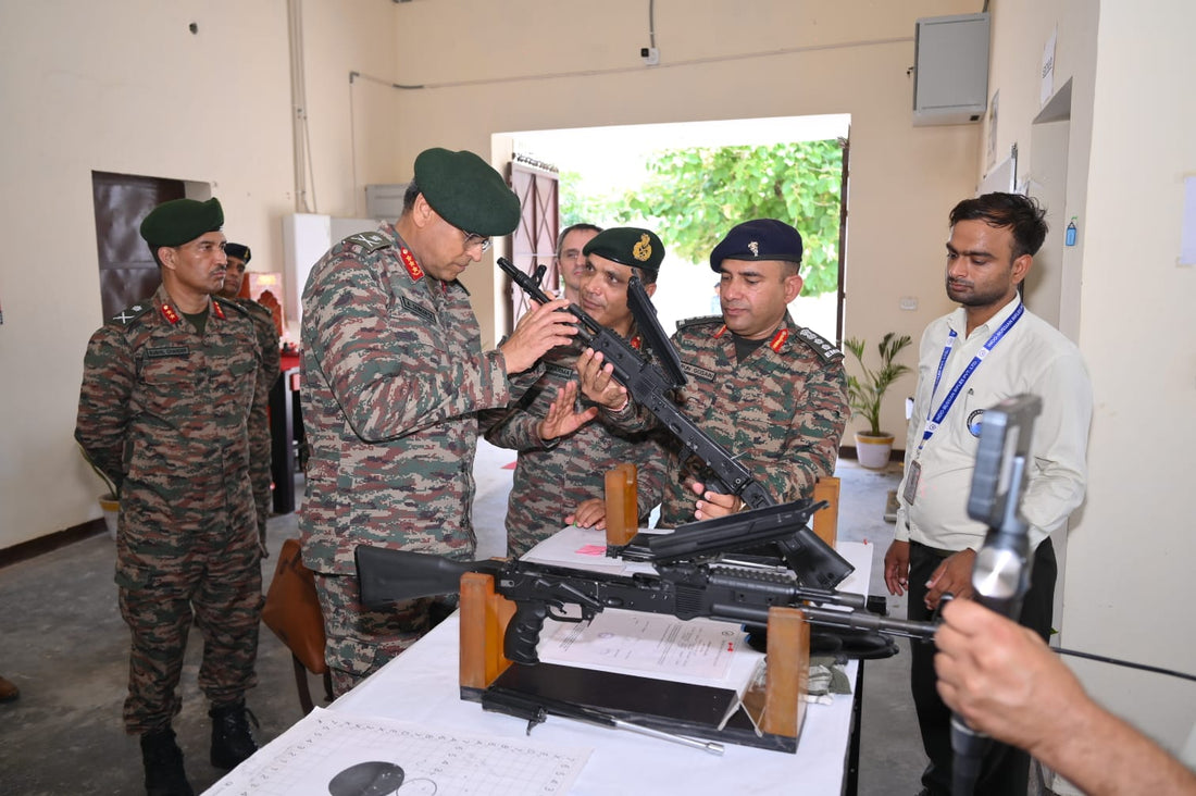 Lt Gen Anindya Sengupta Inspects Progress of AK-203 Rifle Production at Indo-Russian Facility in Amethi