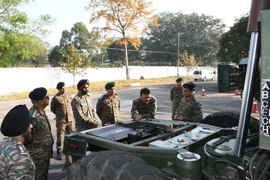 Lt Gen Rajiv Kumar Sahni Evaluates Technological Advancements at 506 Army Base Workshop, Jabalpur