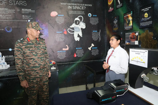 Lt Gen Balbir Singh Visits Army Public School Srinagar, Interacts with Students